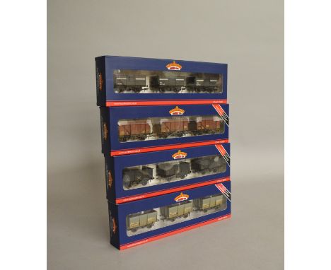 OO Gauge. Three Limited Edition Modelzone commissioned boxed sets each containing three Bachmann wagons together with another