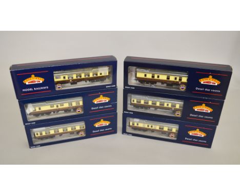 OO Gauge, six Bachmann Mk1 Coaches in Western Region colours. Boxed and E. (6)