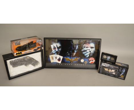 Batman The Dark Knight collection x5 which includes; A high grade replica of Batman's grapnel gun which comes in a display ca