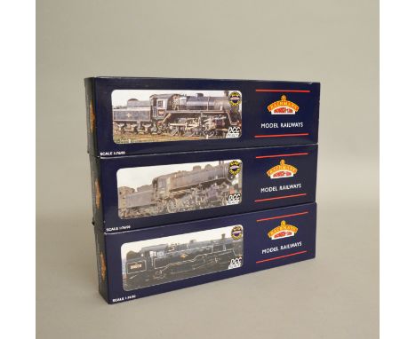 OO Gauge. Three boxed Bachmann DCC Ready Steam Locomotives, 32-357 4MT Standard Tank 80079 BR Black, 32-585 Ivatt Class 4 2-6