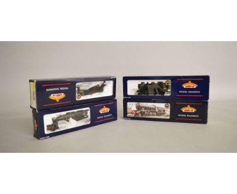 OO Guage. Four Bachmann DCC ready trains, which includes; 32-579 Ivatt Class 4 2-6-0 43096 BR Lined Black L/Crest, 31-186 Jub