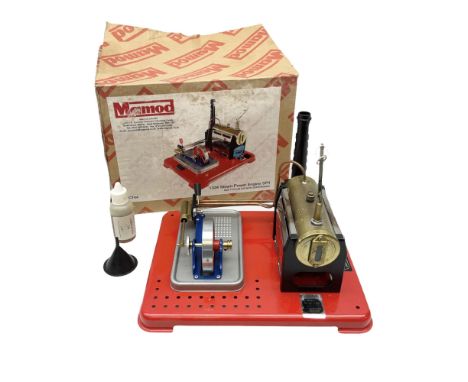 Mamod 1334 stationary Steam Power Engine SP4; boxedCondition Report:Looks to be in very good condition but lacking burner.Box