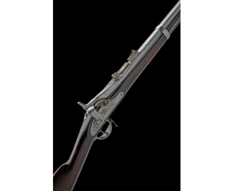 A .50-70 (GOVT.) 1866 ALLIN CONVERSION TRAPDOOR SPRINGFIELD SINGLE-SHOT SERVICE RIFLE, no visible serial number, the lock dat