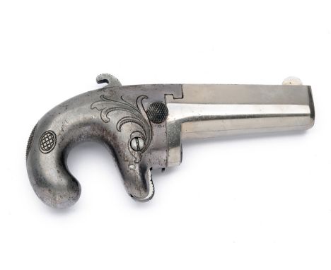 A GOOD .41 (RIMFIRE) COLT No1 DERRINGER VEST PISTOL, serial no. 3685, circa 1871, with ovoid iron rotate-to-load 2 1/2in. bar