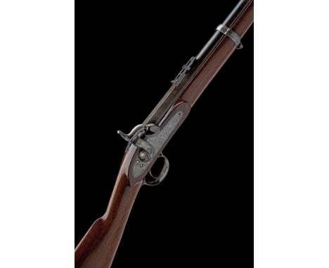 A RARE .577 PERCUSSION ARTILLERY CARBINE SIGNED R.T. PRITCHETT, serial no. 3070, private purchase circa 1858, with round 24 1