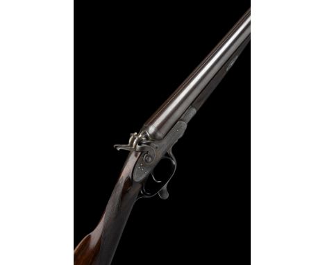 JNO. RIGBY & CO. A 12-BORE ROTARY-UNDERLEVER HAMMERGUN, serial no. 14052, circa 1872, 30in. nitro reproved damascus barrels (
