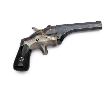 A GOOD .44 (RIMFIRE) CONNECTICUT ARMS HAMMOND PATENT BULLDOG SINGLE-SHOT PISTOL, no visible serial number, circa 1870, with b