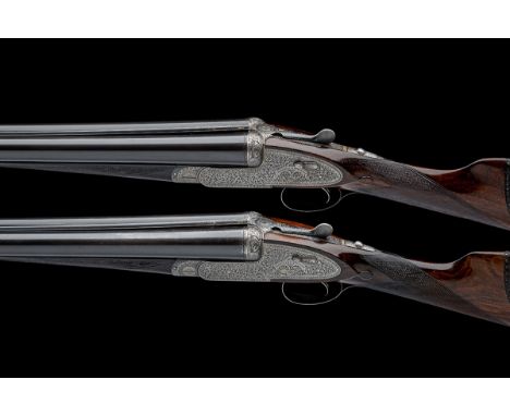 HOLLAND & HOLLAND A PAIR OF 12-BORE SINGLE-TRIGGER 'ROYAL' HAND-DETACHABLE SIDELOCK EJECTORS, serial no. 27807 / 8, circa 191