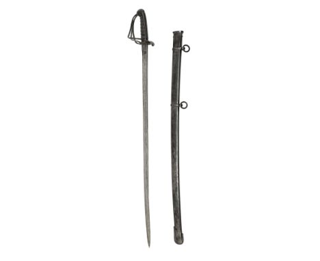 A SCARCE AND FINE PATTERN 1821 OFFICER'S UNDRESS SWORD FOR THE 16th QUEEN'S LANCERS BY HAWKES & CO.,1870s, with 35 1/2in. sli