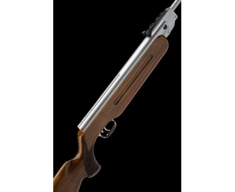 A SCARCE LIMITED EDITION SATIN-CHROMED .177 WEIHRAUCH HW35 BREAK-BARREL AIR-RIFLE, serial no. 2228258, circa 2005, with satin