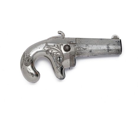A .41 (RIMFIRE) COLT No.1 DERRINGER VEST PISTOL, serial no. 846, probably first year of manufacture, 1870, with ovoid iron ro