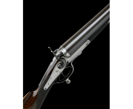 FREDERIC T. BAKER, AN 8-BORE DOUBLE-BARRELLED ROTARY-UNDERLEVER HAMMERGUN, serial no. 4323, circa 1879, 36in. nitro reproved 