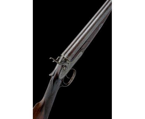 ADAMS'S PATENT SMALL ARMS COMPANY A 12-BORE HORSLEY 1863 'NO.2 PATENT' PULL-BACK TOPLEVER SNAP-ACTION BAR-IN-WOOD HAMMERGUN, 
