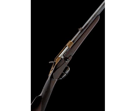 AN UNUSUAL .380 (ROOK) BOLT-ACTION CENTRAL HAMMER ROOK & RABBIT RIFLE SIGNED E. BREWSTER & SONS, serial no. 2778, almost cert