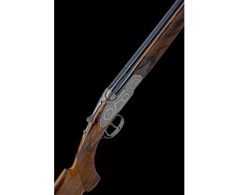 GIULIO BERNARDELLI A BERTELLA-ENGRAVED .410 (3IN.) 'NETTUNO' SINGLE/DOUBLE-TRIGGER SIDEPLATED OVER AND UNDER EJECTOR, serial 