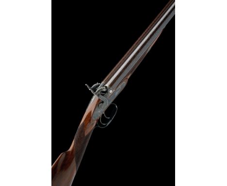 WESTLEY RICHARDS, LONDON AN EXTREMELY FINE CONDITION CASED 14-BORE PERCUSSION DOUBLE-BARRELLED SPORTING GUN, serial no. 7940,