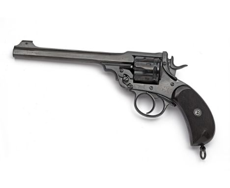 A .455 WEBLEY & SCOTT MKIV REVOLVER, serial no. 95216, circa 1908 and fitted with a 7 1/2in. barrel from a 'W.G' model, blued