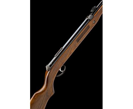 A RARE .22 BRITISH DIANA G55 UNDER-LEVER AIR-RIFLE, serial no. 550018, circa 1959-60, with 17 1/2in. blued barrel, tunnel for
