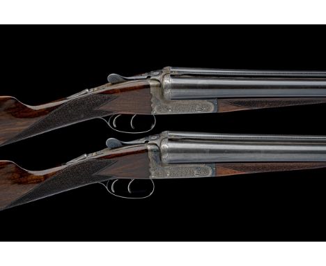 GALLYON & SONS A PAIR OF 12-BORE 'THE NORFOLK MODEL' BOXLOCK EJECTORS, serial no. 12257 / 8, for 1970, 25in. nitro barrels wi
