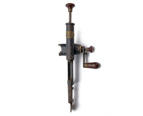 A GOOD GROUP OF FOUR ROLL TURNOVER RELOADING TOOLS BY JEFFRIES OF NORWICH, all mid-late 19th to early 20th Century, cast iron