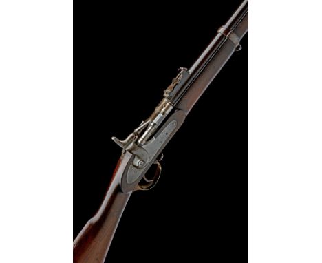 A .577 (SNIDER) MKII** THREE-BAND SNIDER SERVICE RIFLE SIGNED ENFIELD, rack no. 35/106, with a bayonet, the rifle dated for 1
