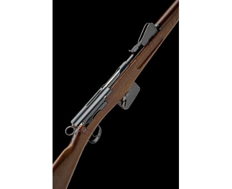 A 7.5x53.5mm (SWISS) SCHMIDT-RUBIN M1889 STRAIGHT-PULL REPEATING SERVICE RIFLE, serial no. 56863, circa 1895, with blued 30 3