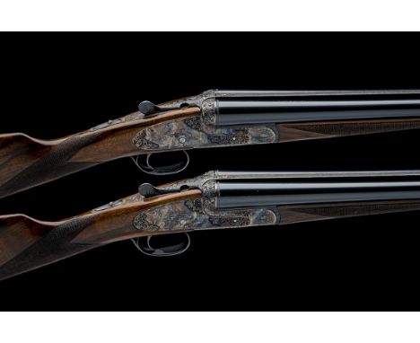 ARRIETA FOR GRIFFIN & HOWE A PAIR OF 20-BORE ROUNDED-BAR SINGLE-TRIGGER SIDELOCK EJECTORS, serial no. 57-03-293-05 / 57-03-29