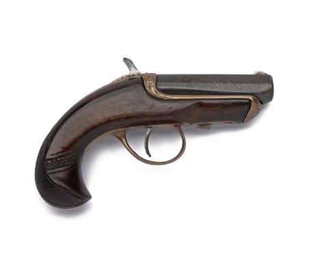 A SCARCE .41 (RIMFIRE) WILLIAMSON PATENT DERRINGER VEST PISTOL, serial no. 677, made by North America Firearms Company, Phila