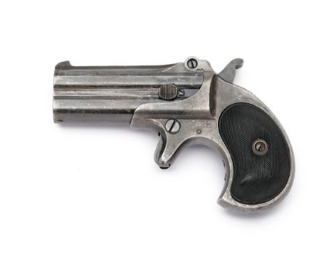 A .41 (RIMFIRE) REMINGTON DOUBLE-DERRINGER VEST PISTOL, serial no. 259, late production circa 1900, with blued 3in. over-unde