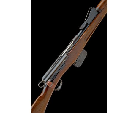 A 7.5x53mm (SWISS) SCHMIDT RUBIN M1889 STRAIGHT-PULL SERVICE RIFLE, serial no. 45549, circa 1895, with 30 3/4in. barrel, dove