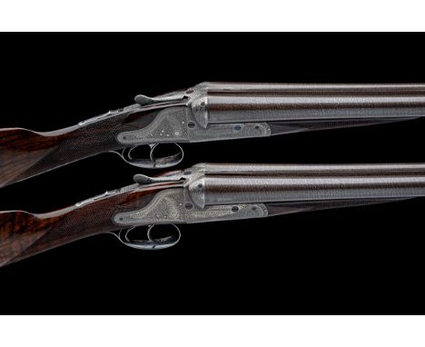 CHARLES LANCASTER A PAIR OF 12-BORE ASSISTED-OPENING BACK-ACTION SIDELOCK EJECTORS, serial no. 7896 / 7, for 1896, 30in. nitr