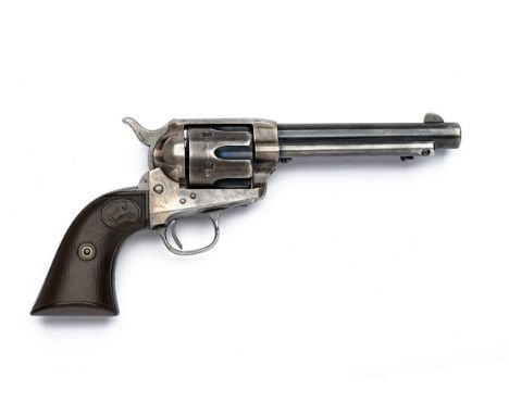 A PROVENANCED .41 (COLT) SERIES ONE SINGLE-ACTION ARMY REVOLVER SIGNED COLT, serial no. 158862, with holster and factory lett
