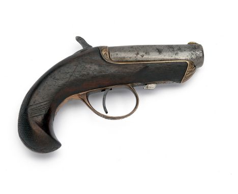 A SCARCE .41 (RIMFIRE) WILLIAMSON PATENT DERRINGER VEST PISTOL, serial no. 6198, made by North America Firearms Company, Phil