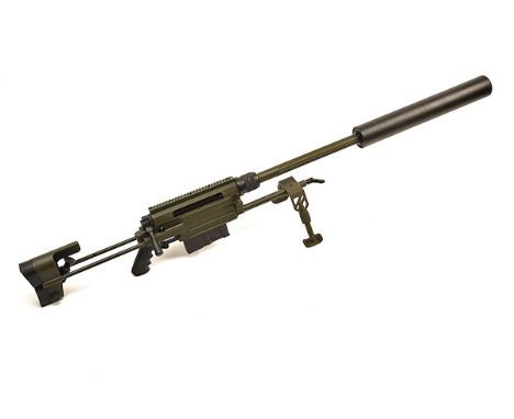 E.D.M. ARMS - A .50 B.M.G. 'WINDRUNNER' TAKE-DOWN BOLT-MAGAZINE LONG RANGE PRECISION SNIPER RIFLE, serial no. 749, with extra