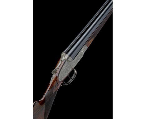 ENRICO DESENZANI & C. AN IORA-ENGRAVED 12-BORE SIDELOCK EJECTOR, serial no. 0011, for 1974, 28 3/8in. (72cm) nitro Boehler-st