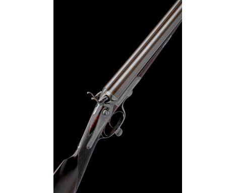 ADKIN A 12-BORE ROTARY-UNDERLEVER HAMMERGUN, serial no. 1025, circa 1874, 29 7/8in. black powder only bold damascus barrels, 