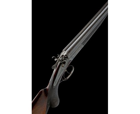 G. WERLIK IN TESCHEN A 12-BORE TOPLEVER HAMMERGUN, serial no. 3961, circa 1875, 29 3/4in. nitro reproved silver steel damascu
