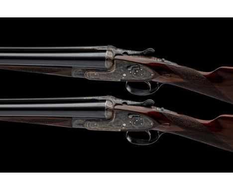 AYA A PAIR OF 12-BORE 'NO.1 MODEL' SINGLE-TRIGGER HAND-DETACHABLE SIDELOCK EJECTORS, serial no. 518845 / 6, for 1977, 25in. n