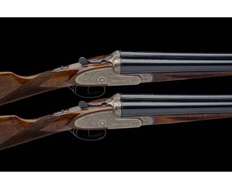 ARRIETA A PAIR OF 12-BORE 'GUNMARK CROWN' SIDELOCK EJECTORS, serial no. 36926 / 7, for 1990, 27in. nitro chopperlump barrels,