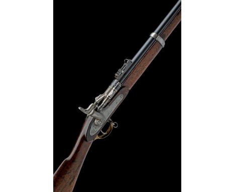 A .577 (SNIDER) THREE-BAND MKIII SERVICE RIFLE SIGNED ENFIELD, serial no. 113, dated for 1871, with blued 36 1/2in. barrel, b