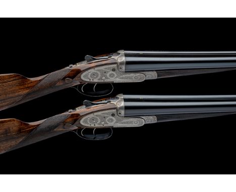 HENRY ATKIN A PAIR OF 12-BORE SELF-OPENING SIDELOCK EJECTORS, serial no. 2103 / 4, for 1912, 28in. replacement chopperlump ni