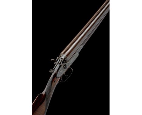 JOSEPH LANG & SON A 12-BORE TOPLEVER HAMMERGUN, serial no. 7434, circa 1888, 29 7/8in. nitro reproved bold damascus barrels, 