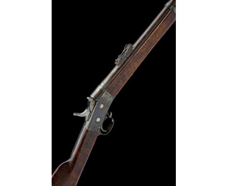 A 12.7mm (RIMFIRE) SWEDISH CONTRACT MODEL 1868 ROLLING-BLOCK SERVICE RIFLE, serial no. 16537, circa 1870, with blued round 37