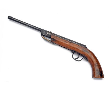 A RARE PRE-WAR .177 SMOOTHBORE FRITZ LANGENHAN FLZ MODEL 1 AIR-PISTOL, no visible serial number, first version circa 1930, wi
