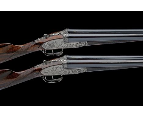 J. PURDEY & SONS A PAIR OF LIGHTWEIGHT HUNT-ENGRAVED 12-BORE SELF-OPENING SIDELOCK EJECTORS, serial no. 27511 / 2, for 1967, 