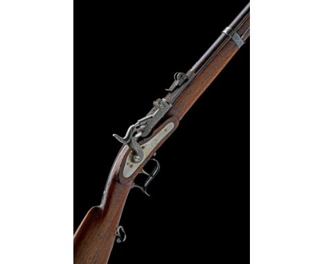 A 10.4mm (VETTERLI RIMFIRE) AMSLER-BLANK CONVERSION SERVICE RIFLE SIGNED BEURET FRERES, serial no. 205, circa 1870, with 34in