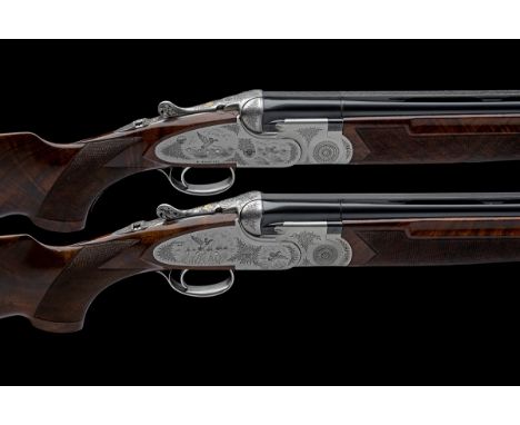 P. BERETTA A PAIR OF BIELLI AND FERRAGLIO-ENGRAVED 12-BORE 'SO6' SINGLE-TRIGGER OVER AND UNDER EJECTORS, serial no. C13220B /