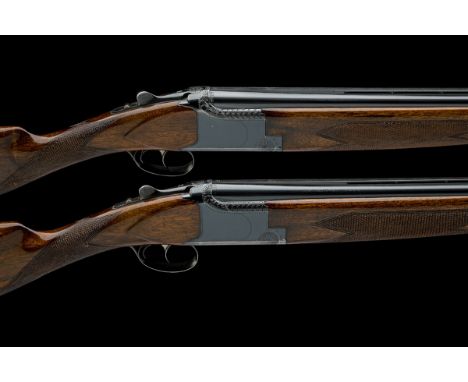FABRIQUE NATIONALE A PAIR OF 12-BORE 'A1' DOUBLE-TRIGGER OVER AND UNDER EJECTORS, serial no. 33800 S74 / 33801 S74, for 1974,