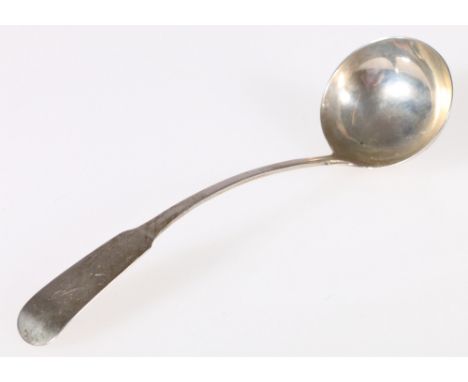 Scottish provincial silver fiddle pattern toddy ladle, maker John Glenny, Montrose