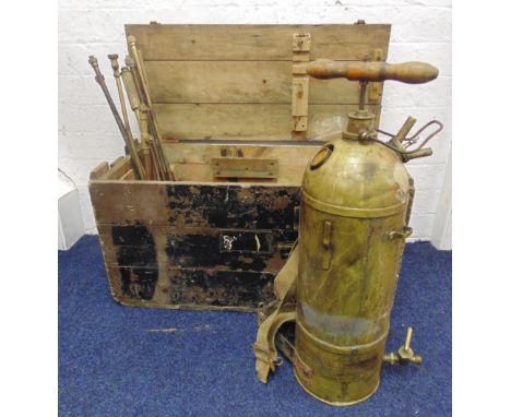 Edinburgh Military Interest Four Oaks Spraying Machine Co. Ltd (Sutton Coldfield) copper and brass spraying machine, complete